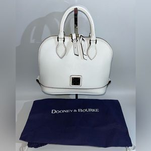 NWOT Dooney & Bourke Bitsy Bag white Saffiano leather!